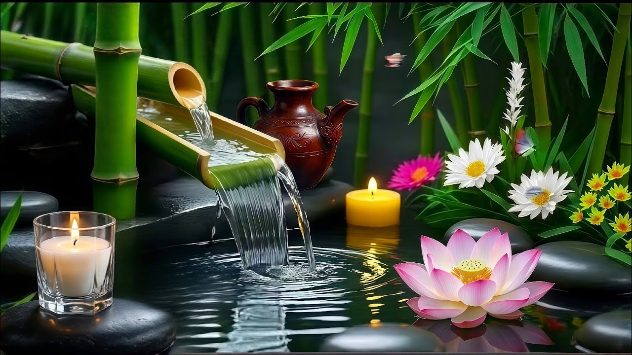 Musik Relaksasi 🌿  Suara Air Mengalir Lembut & Musik Piano Yang Menenangkan Hati dan Pikiran
