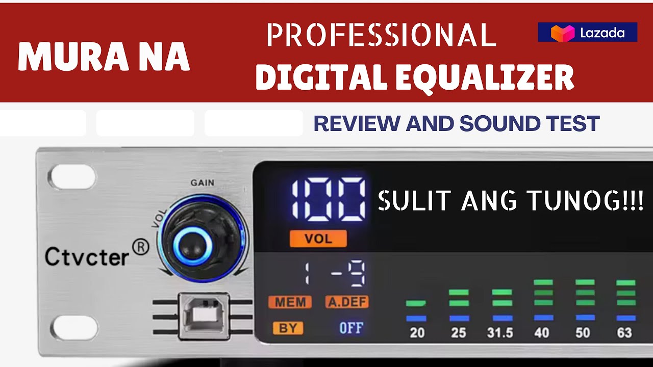 PROFESSIONAL DIGITAL EQUALIZER -SULIT ITO! REVIEW AND SOUND TEST