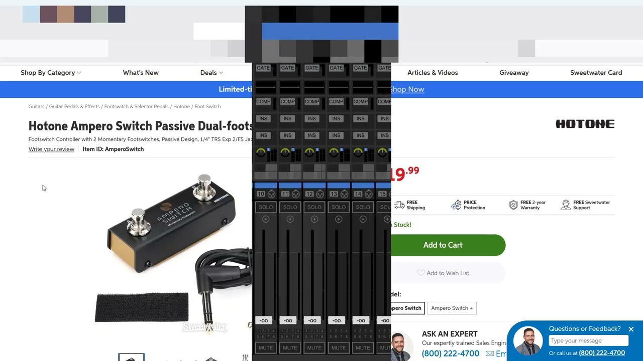 The Behringer Wing GPIO Switch
