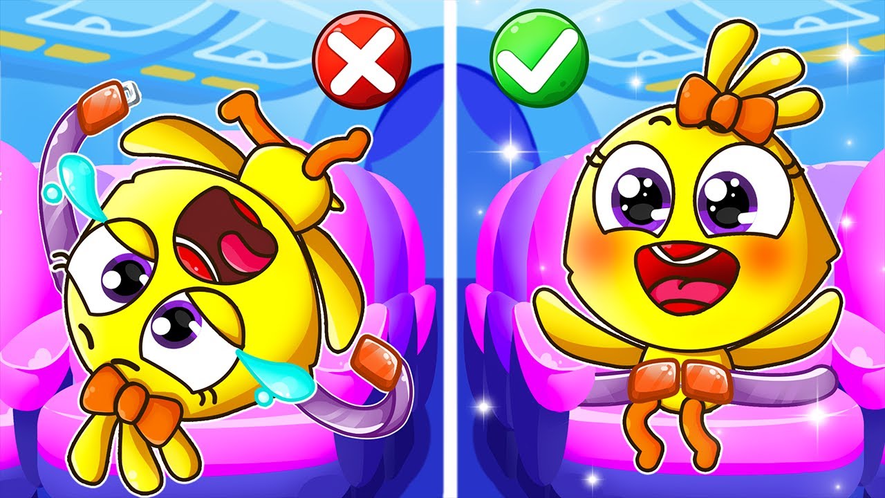 Airplane Safety Rules ✈️ | Safety Tips On Board | Sing Along with Lamba Lamby Kids Songs