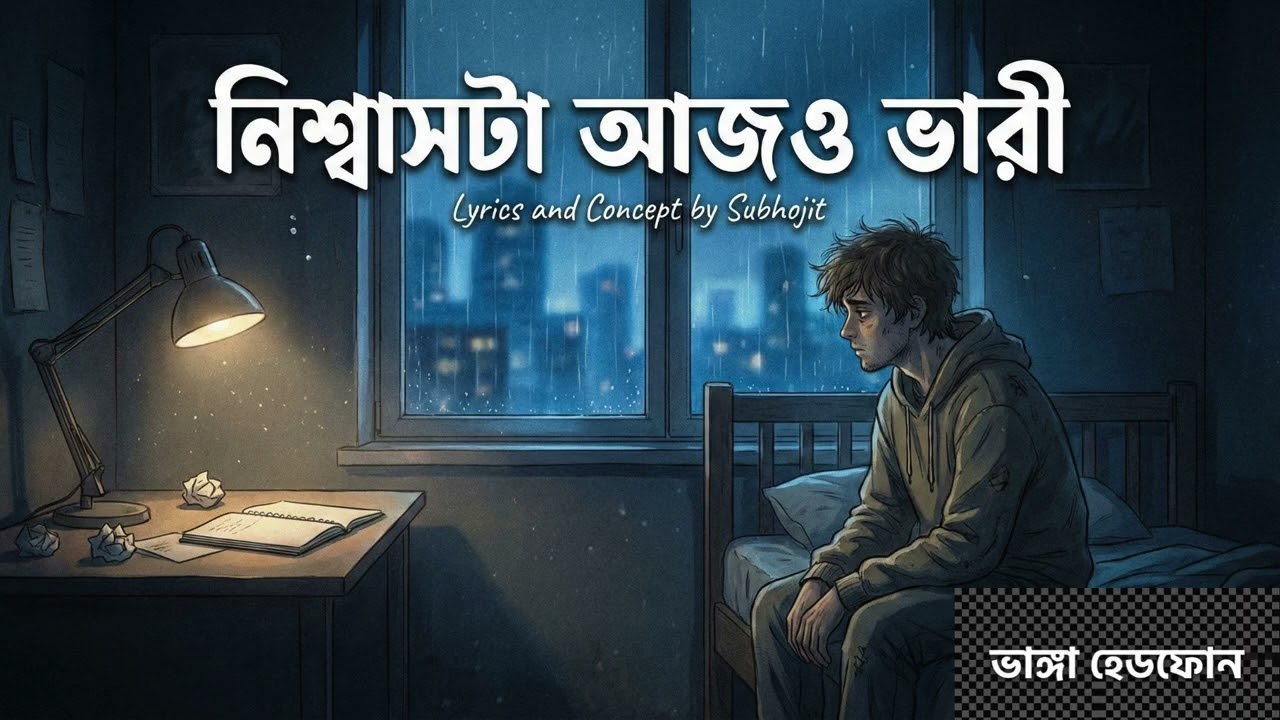 নিশ্বাসটা আজও ভারী | Bangla Rock Lo-Fi 🌙 | Emotional Song