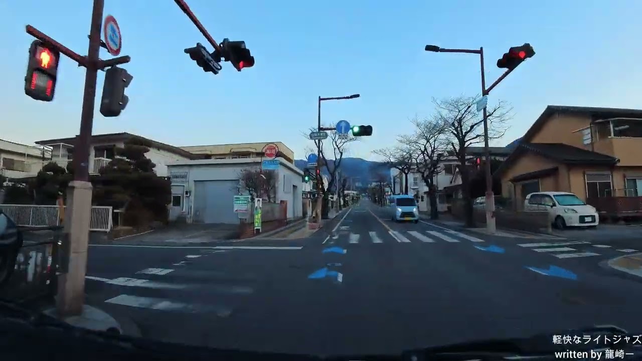 【朝の甲府ドライブ】善光寺駅→甲府駅南口→武田神社→甲府駅北口→甲府城跡→善光寺｜山梨 車載映像