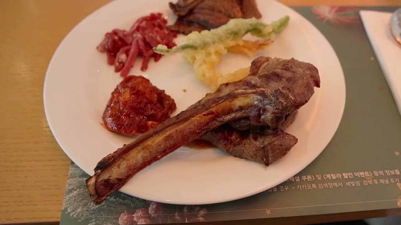한강 세빛섬 채빛퀴진 / Han River Sevitsome premium buffet in South Korea