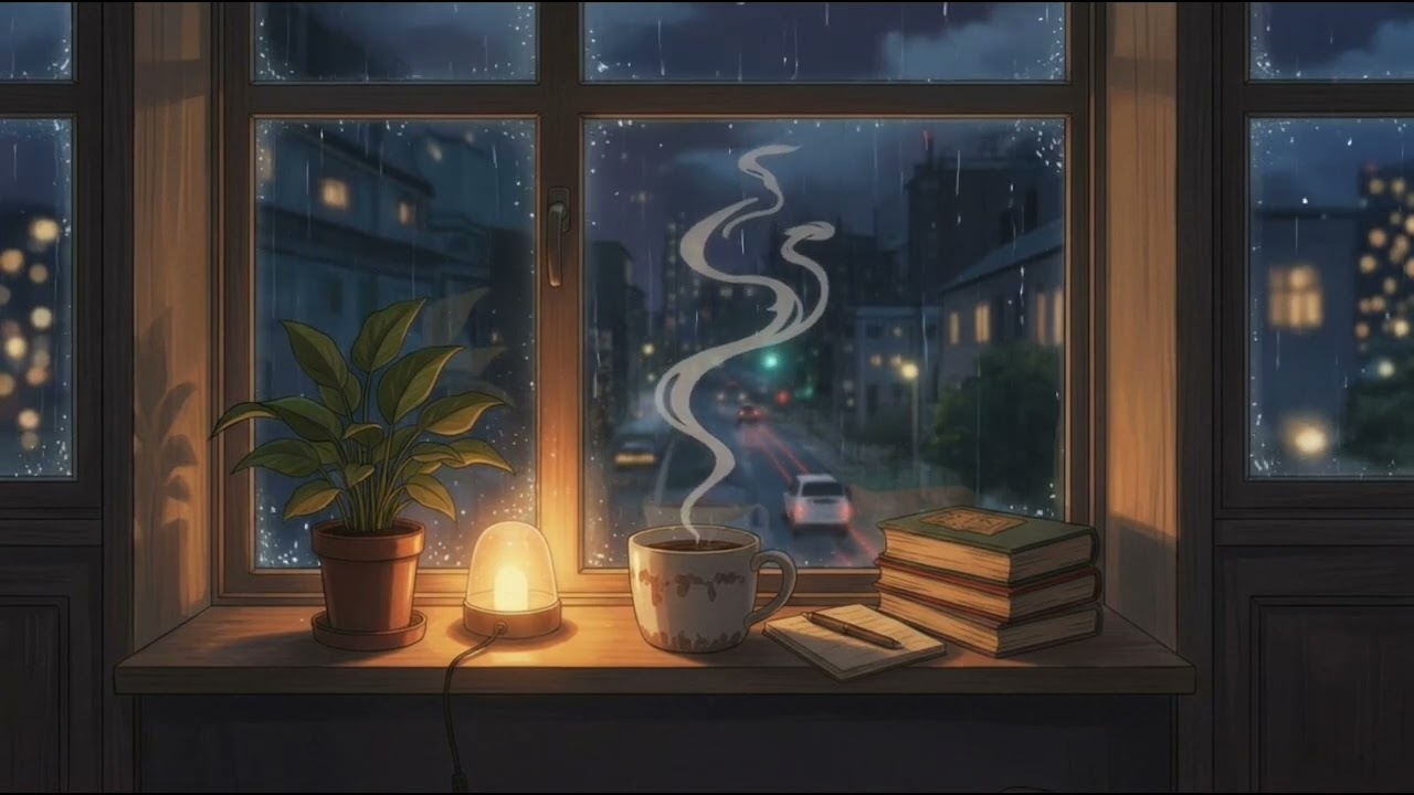 rainy night lofi – chill beats for studying & focus | celenore