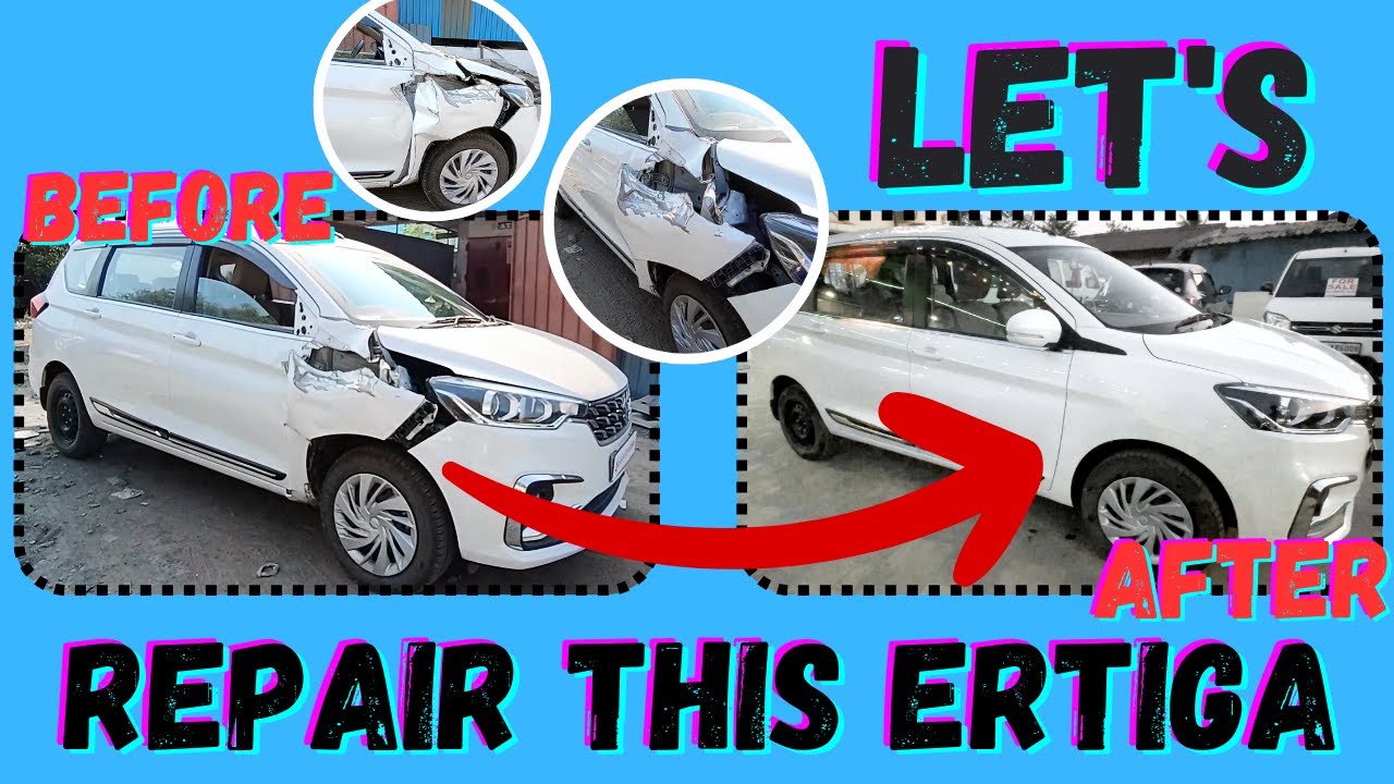 Ertiga Accident Repair || Accident Damage Repair Sai Automobiles Jasai ||