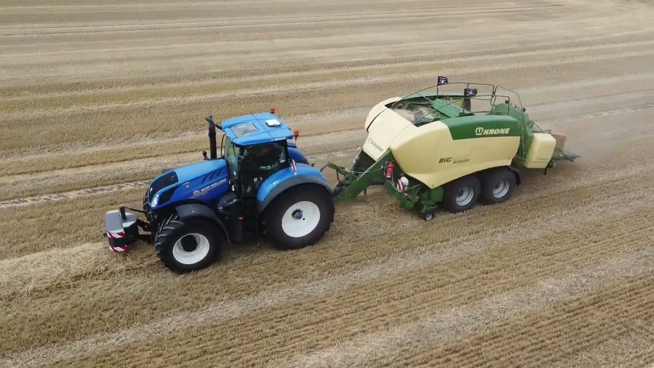Stro persen Oost-Duitsland door Verschoor! #krone #claas #newholland