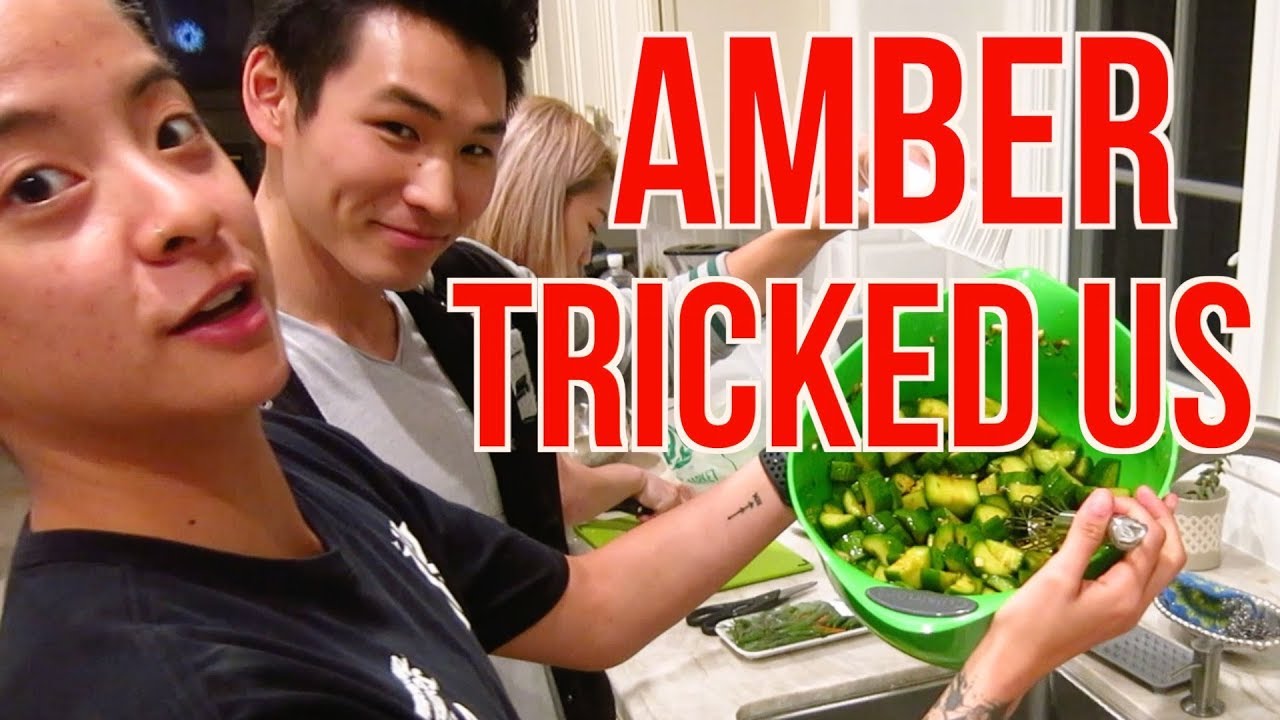 AMBER TEACHES CHINESE TO KOREANS! (MAFIA!)