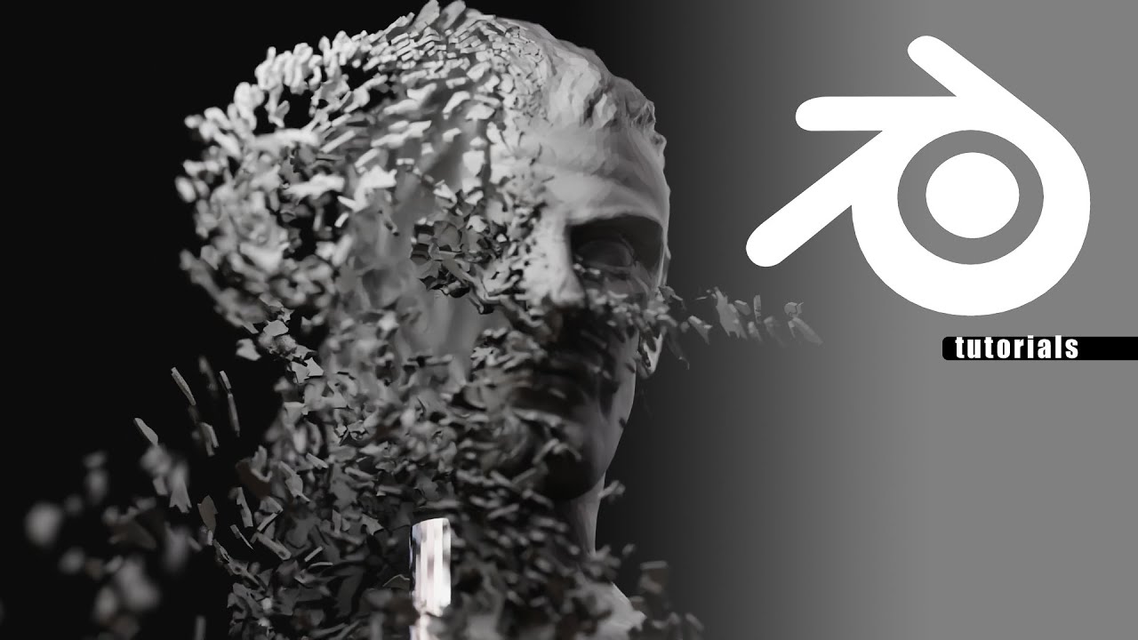 blender 2.92 disintegration effect animation - tutorial