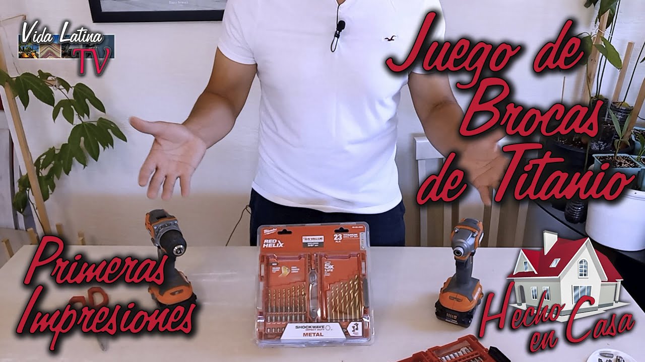 Juego de Brocas de Titanio - #milwaukee - Hecho en Casa  | S03 E20 | титановые сверла 钛钻头