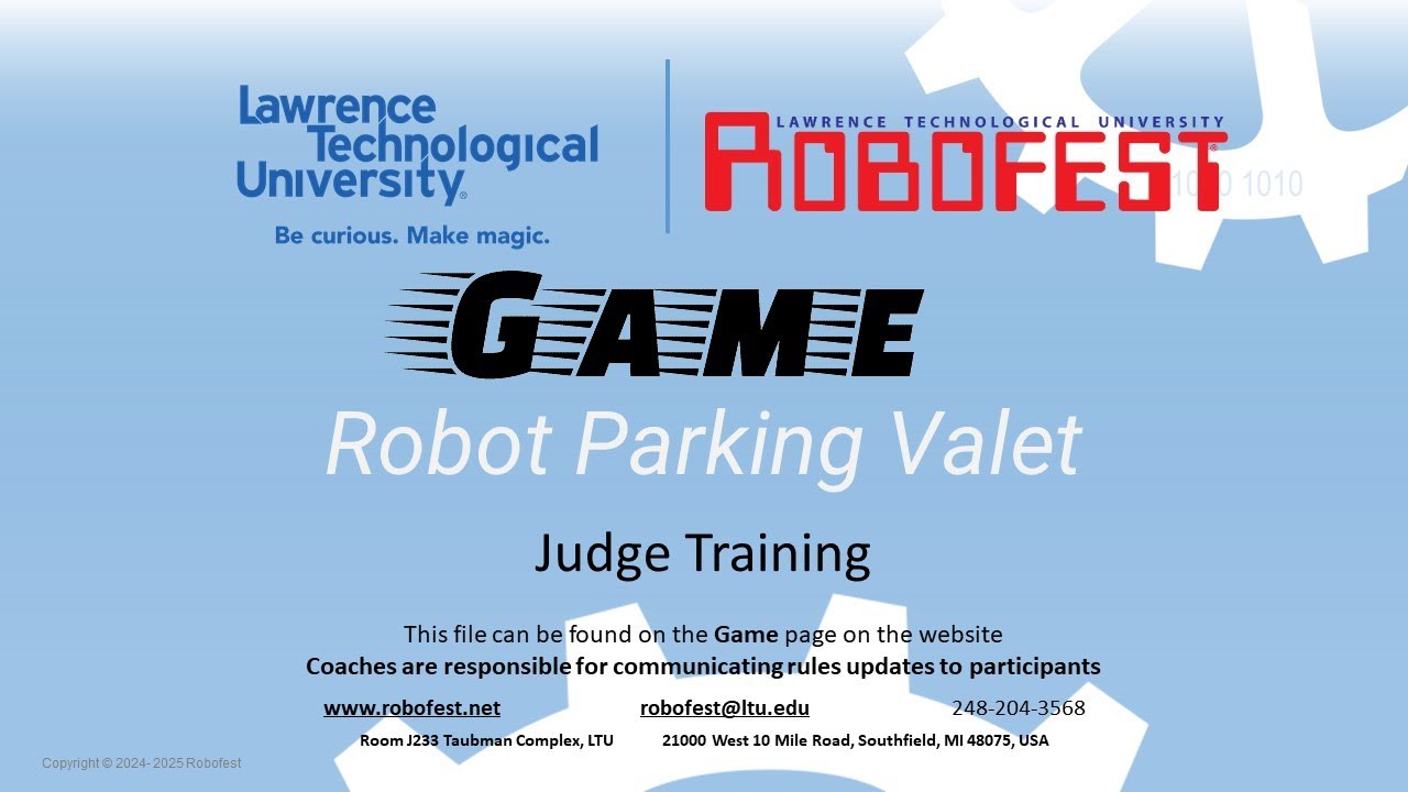 Robofest Game Judge Training 2025
