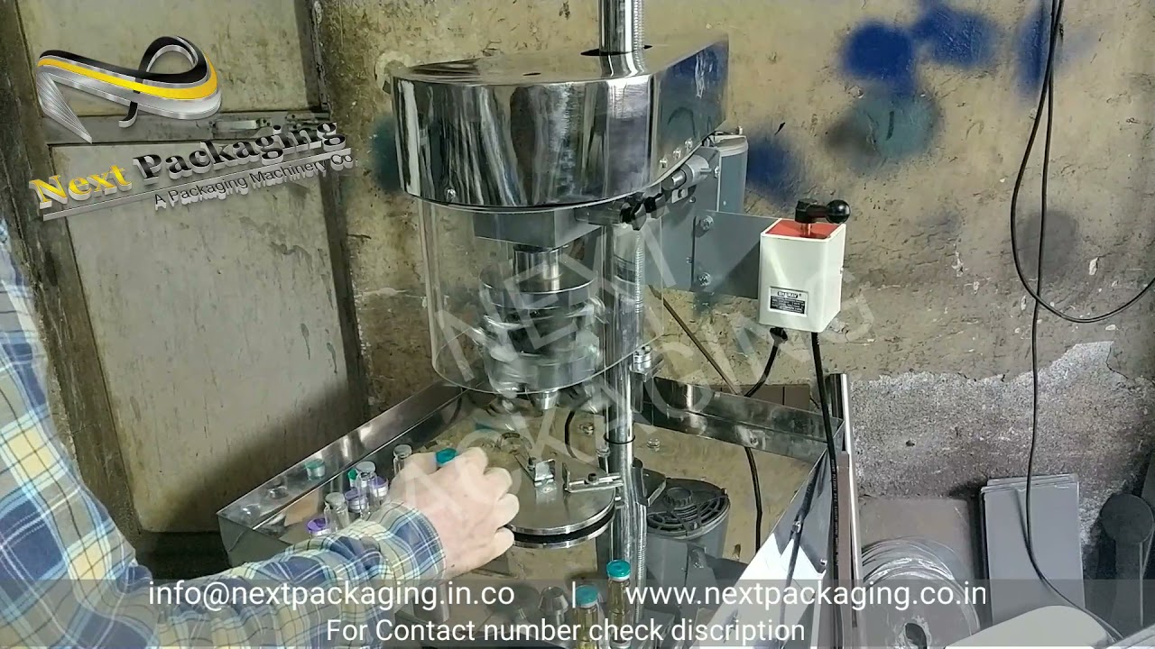 Foot operated Vial Cap sealing machine | Aluminium flip top cap sealer | Medicine Vial Caps sealer