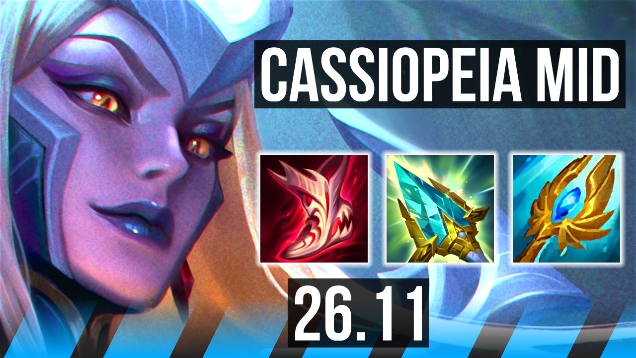 CASSIOPEIA vs SYLAS (MID) | Good KDA: 13/1/6 | KR Master | 26.11