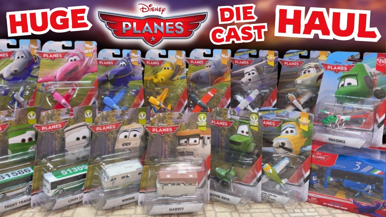 Огромная коллекция литых металлических моделей самолетов Disney Planes от Mattel (Харви, Винни, К...