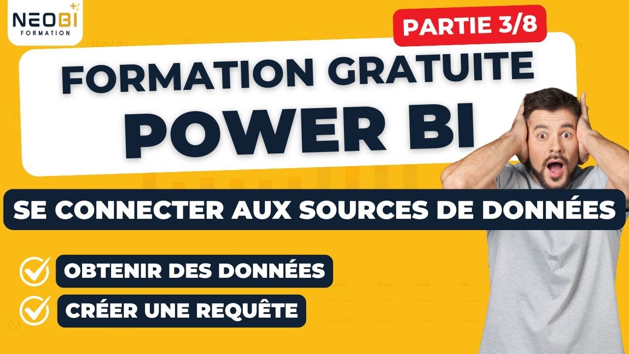 Formation POWER BI complète 2026 — se connecter aux sources de données ! [3/8]