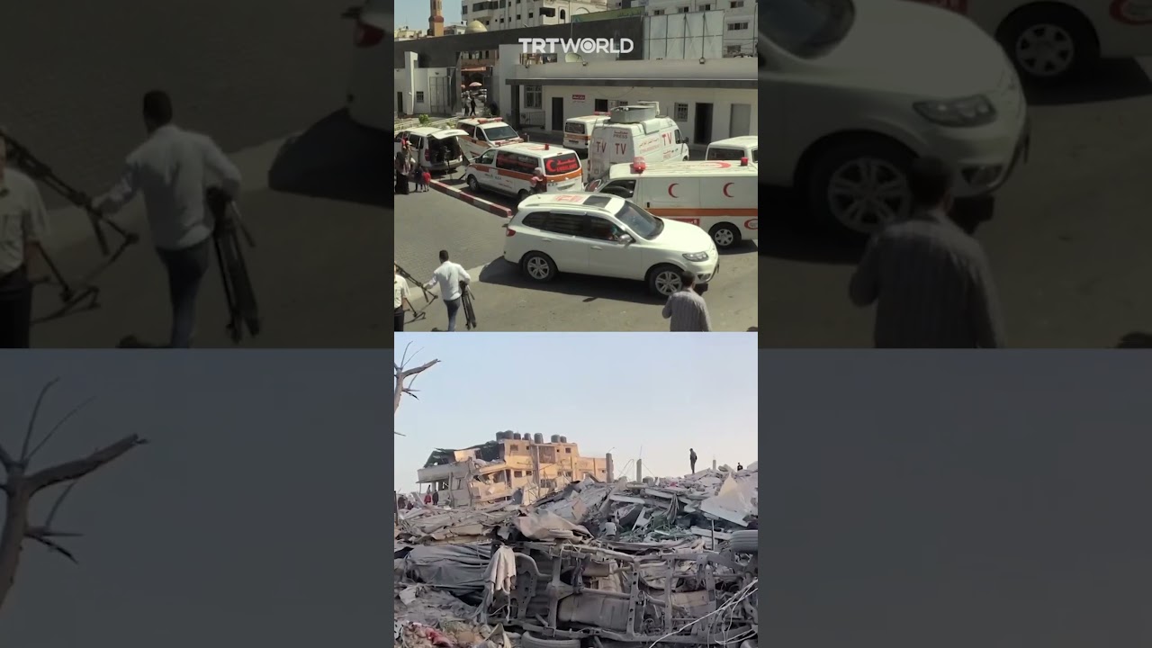 Gaza's Al Shifa Hospital before and after 2-week Israeli raid