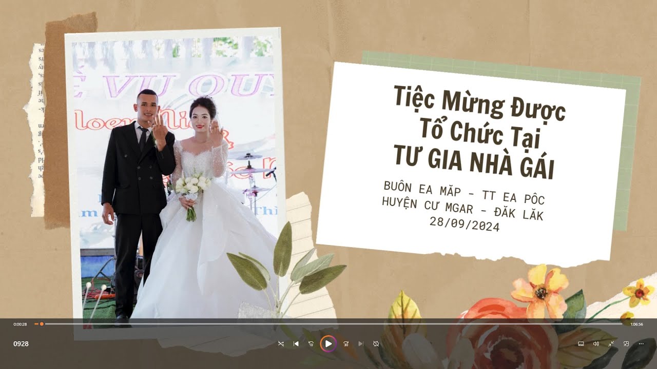 ĐÁM CƯỚI | MOEN & DÓC | buôn ÊMăp, Cư Mgar | ngày 28.09.2024