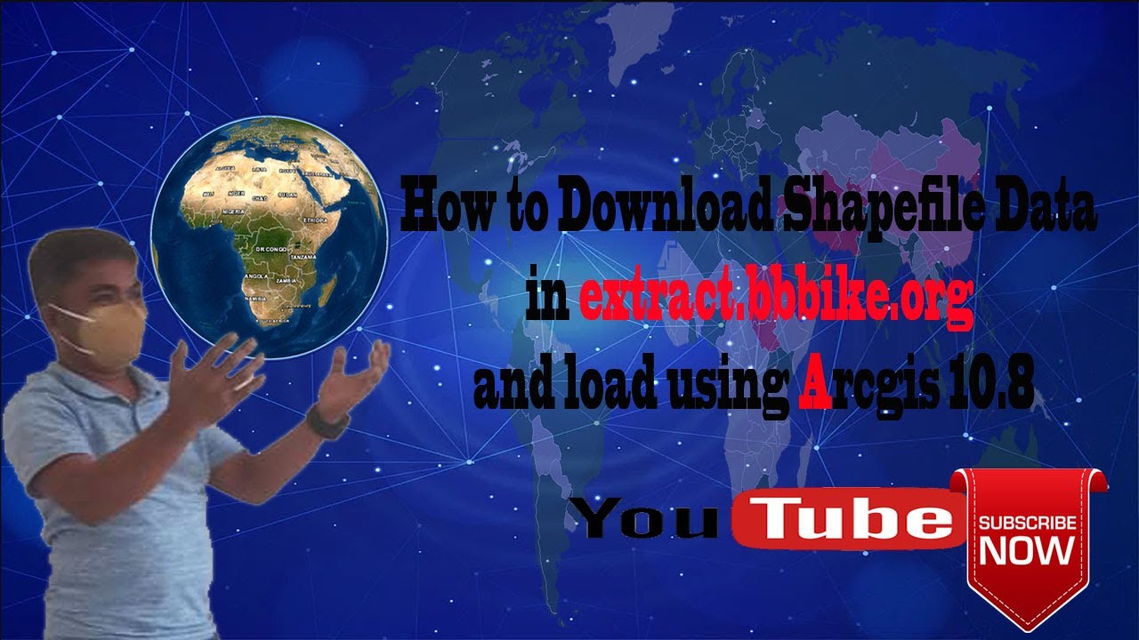 How to Download Shapefile Data in extract.bbbike.org and load using Arcgis 10.8