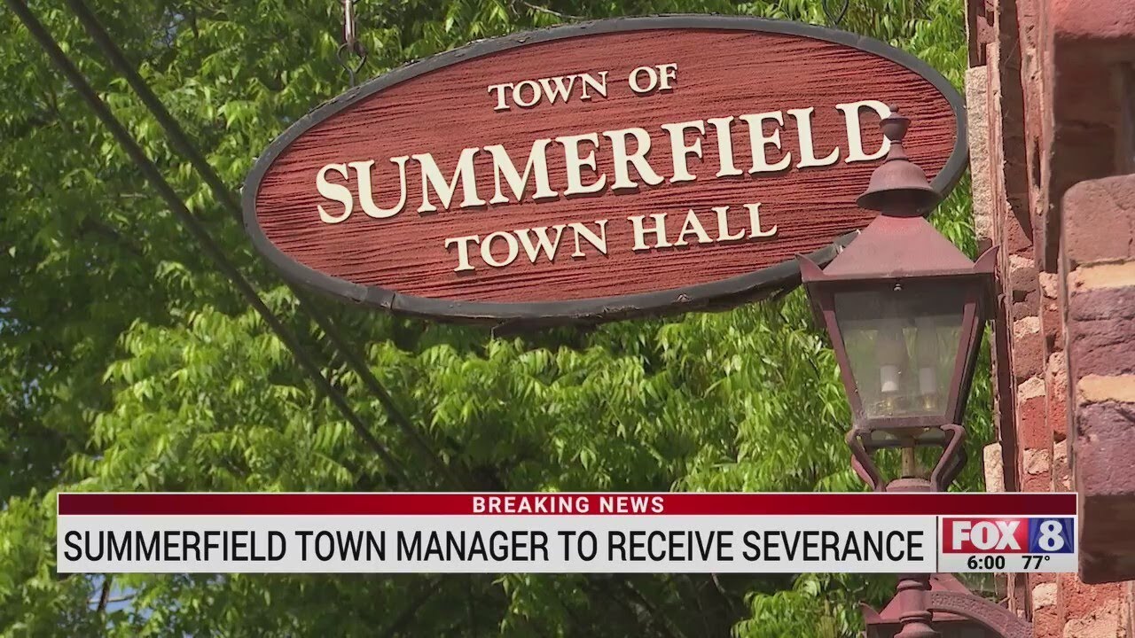 Summerfield town manager to receive severance