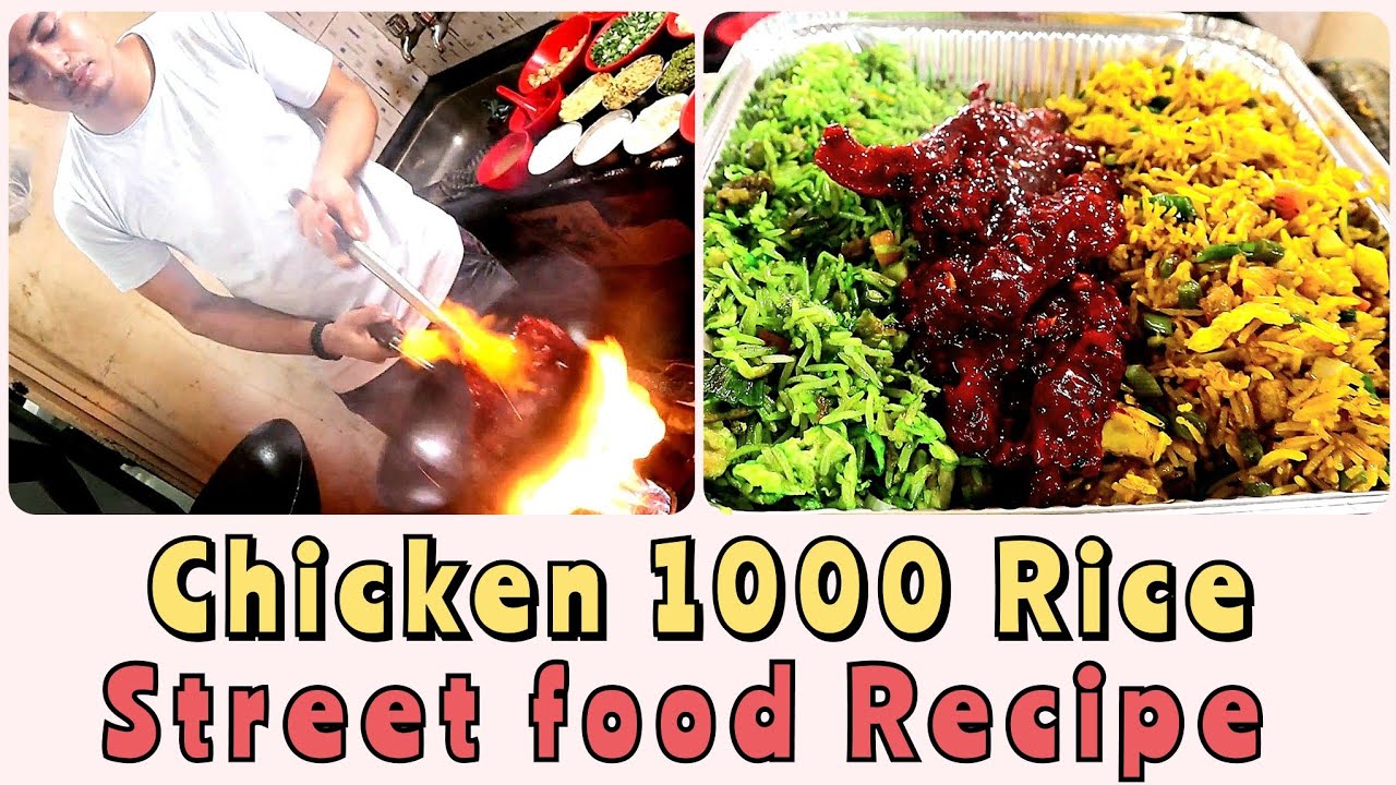 Crispy Chicken with Green and Saffron Fried Rice | Chicken Thousand Rice | My kind of Productions