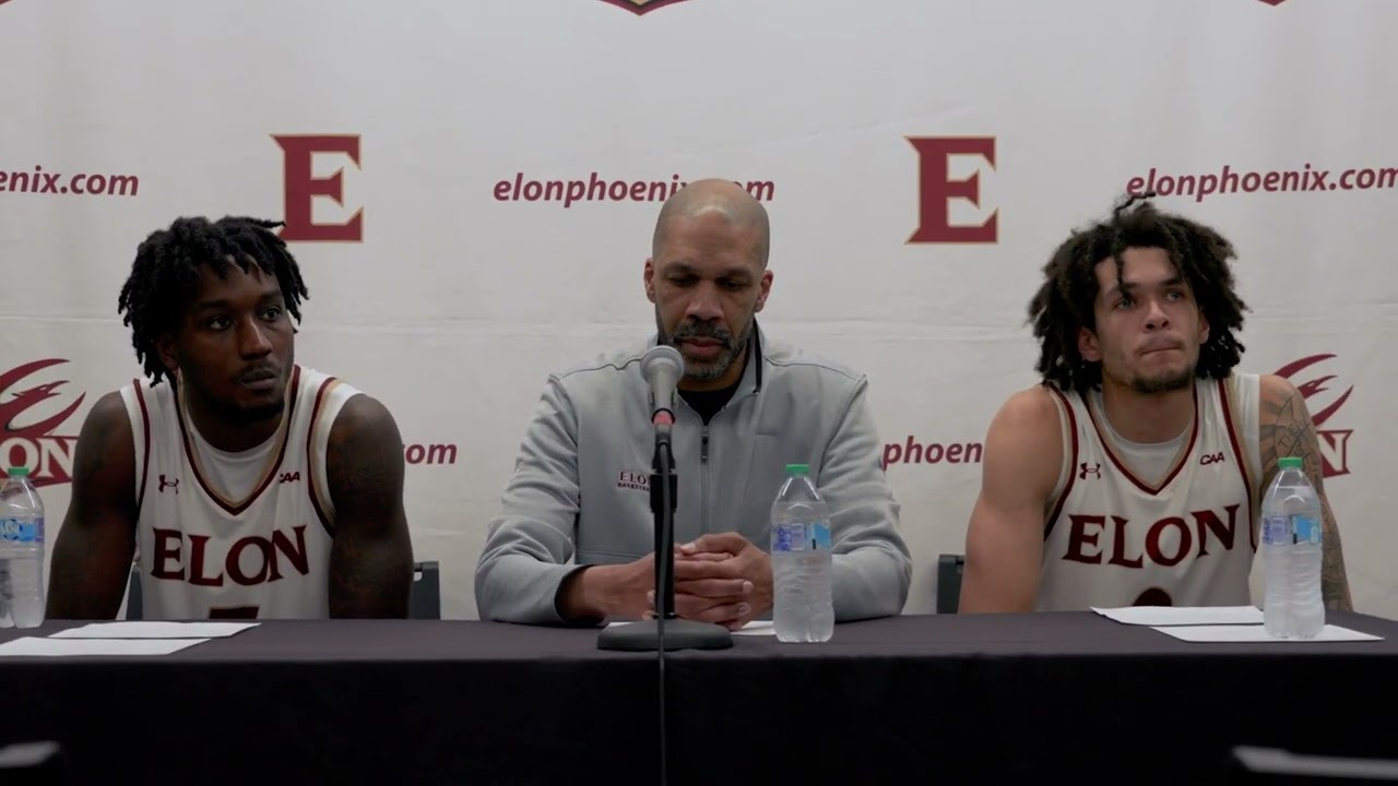 Elon Men's Basketball vs. UNCW Postgame Press Conference 3.3.26