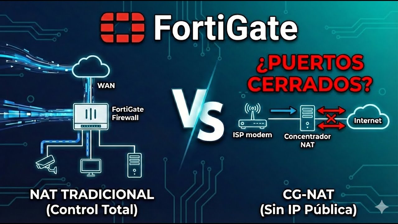 NAT vs CG-NAT Lo que tú ISP no te cuenta (Usando Fortigate)