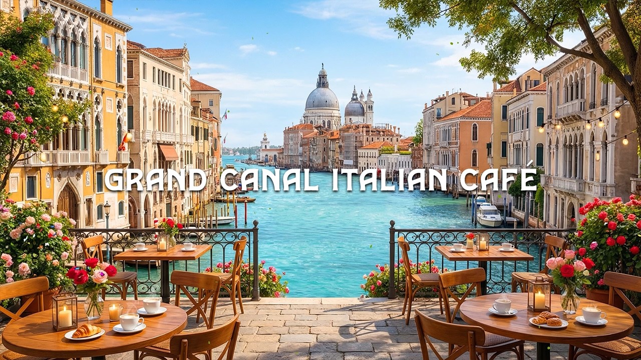 Venice Golden Morning Jazz ☕🇮🇹 Grand Canal Italian Café & Smooth Piano Jazz for Focus (勉強 集中)