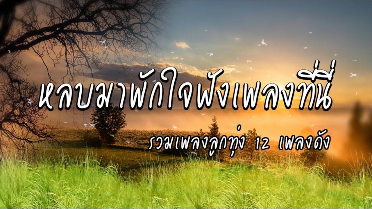 ลูกทุ่ง 12 เพลงดัง หลบมาพักใจฟังเพลงที่นี่
