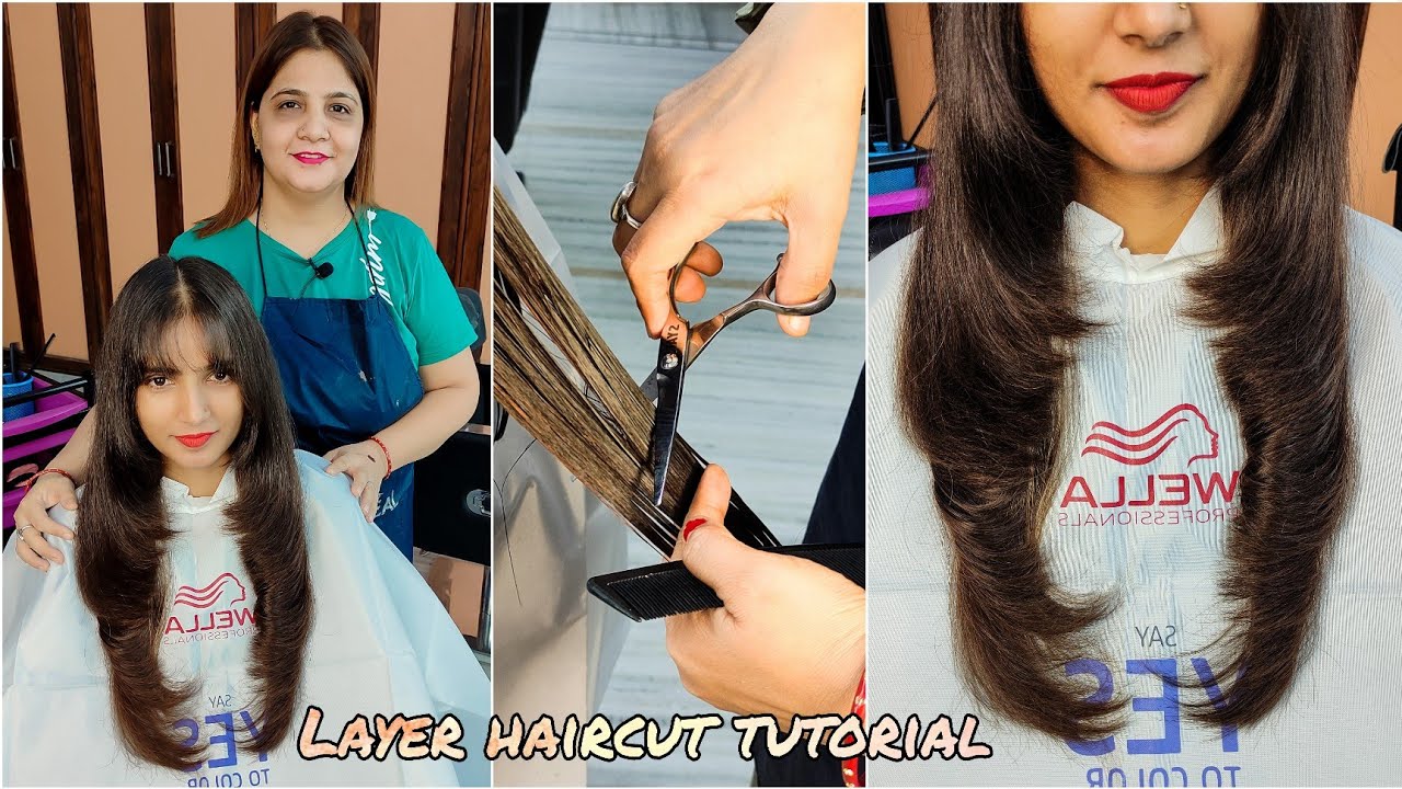 Layer haircut - Front and back full layer haircut Tutorial (Advance) - Hindi - sumansi Sahgal