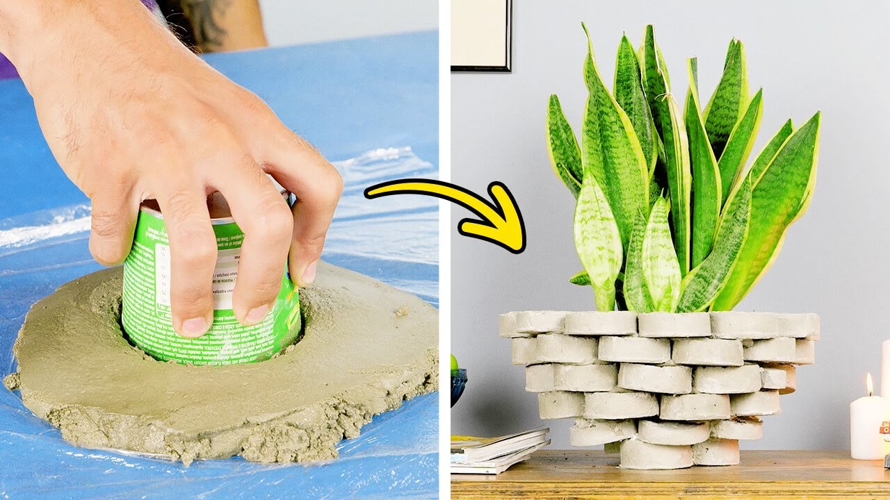 Tu Patio Se Ve Aburrido 🤔 Cambialo con Estas 3 Ideas de Cemento que Cualquiera Puede Hacer 🏡