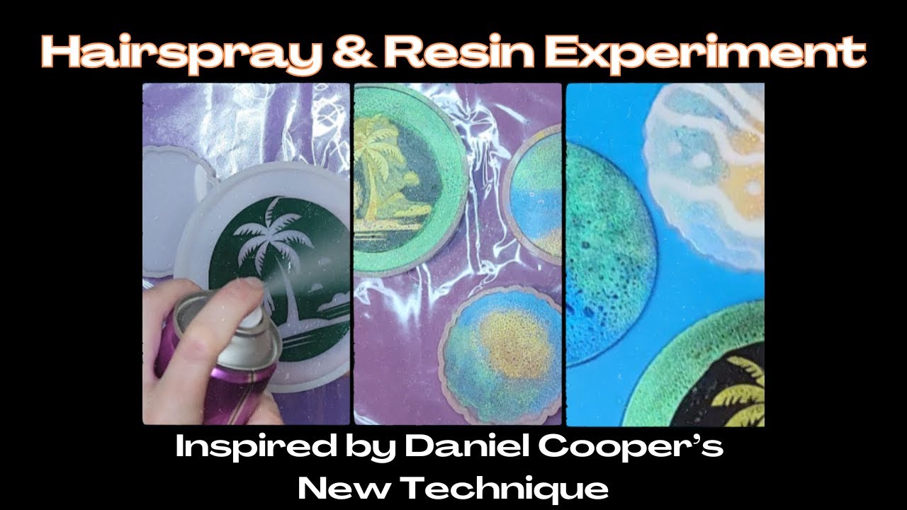 Resin Art 😍 Trying Daniel Cooper's New Hairspray Experiment@daniel..cooper  👀