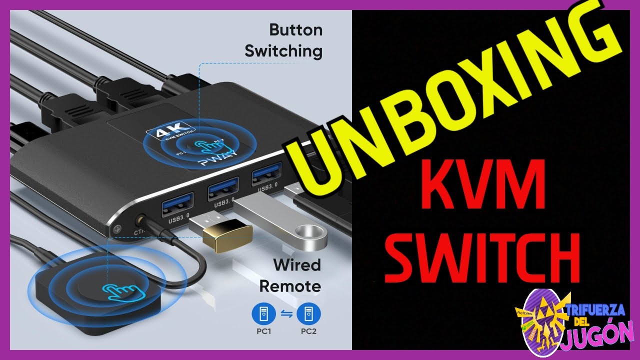 💥UNBOXING💥 Conectar dos torres de PC a un mismo monitor - KVM SWITCH.