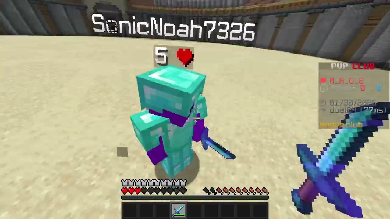 My First Minecraft Video (PvP Gameplay: mostly Mace)
