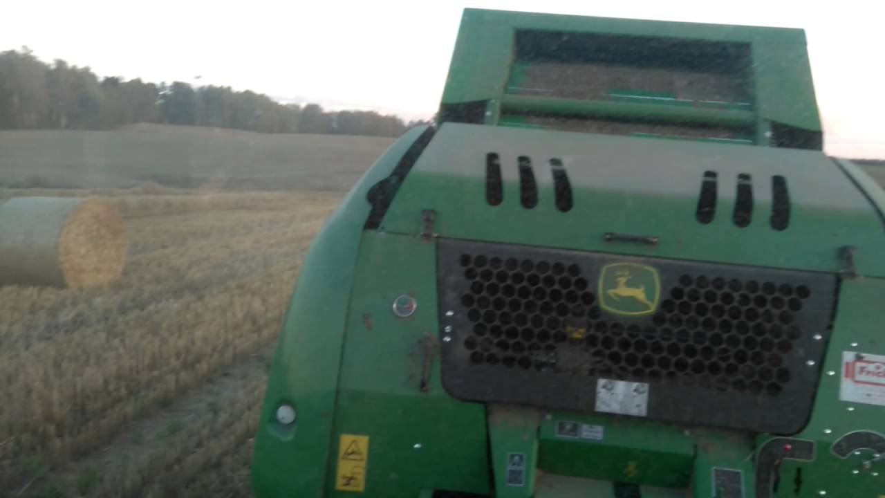John Deere F440M prasowanie słomy Farmtrac 690 DT