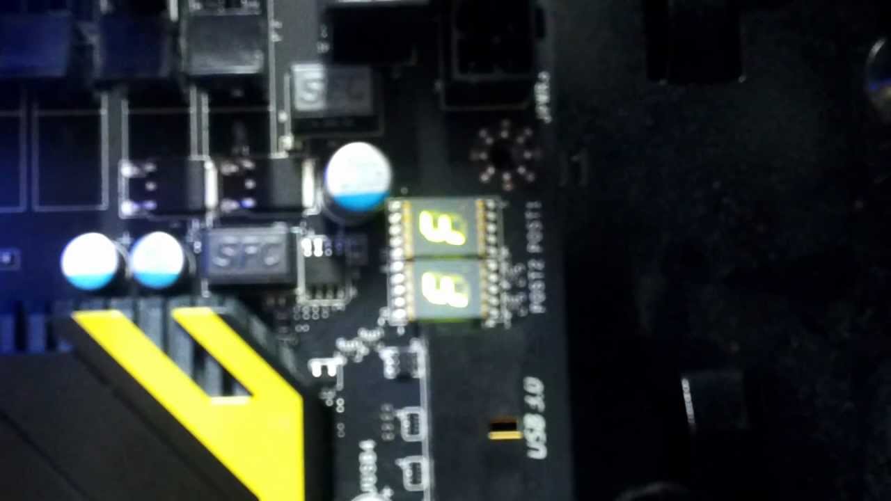 Msi Z77 Mpower. Problem to start (проблема при запуске).mp4
