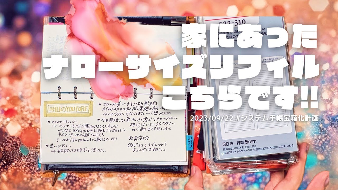 【PLOTTER】リスシオ🐿の中身&【ナローサイズ】リフィル紹介😁🌈💖‼️片付けた結果出てきたナローリフィル⋆｡˚✩