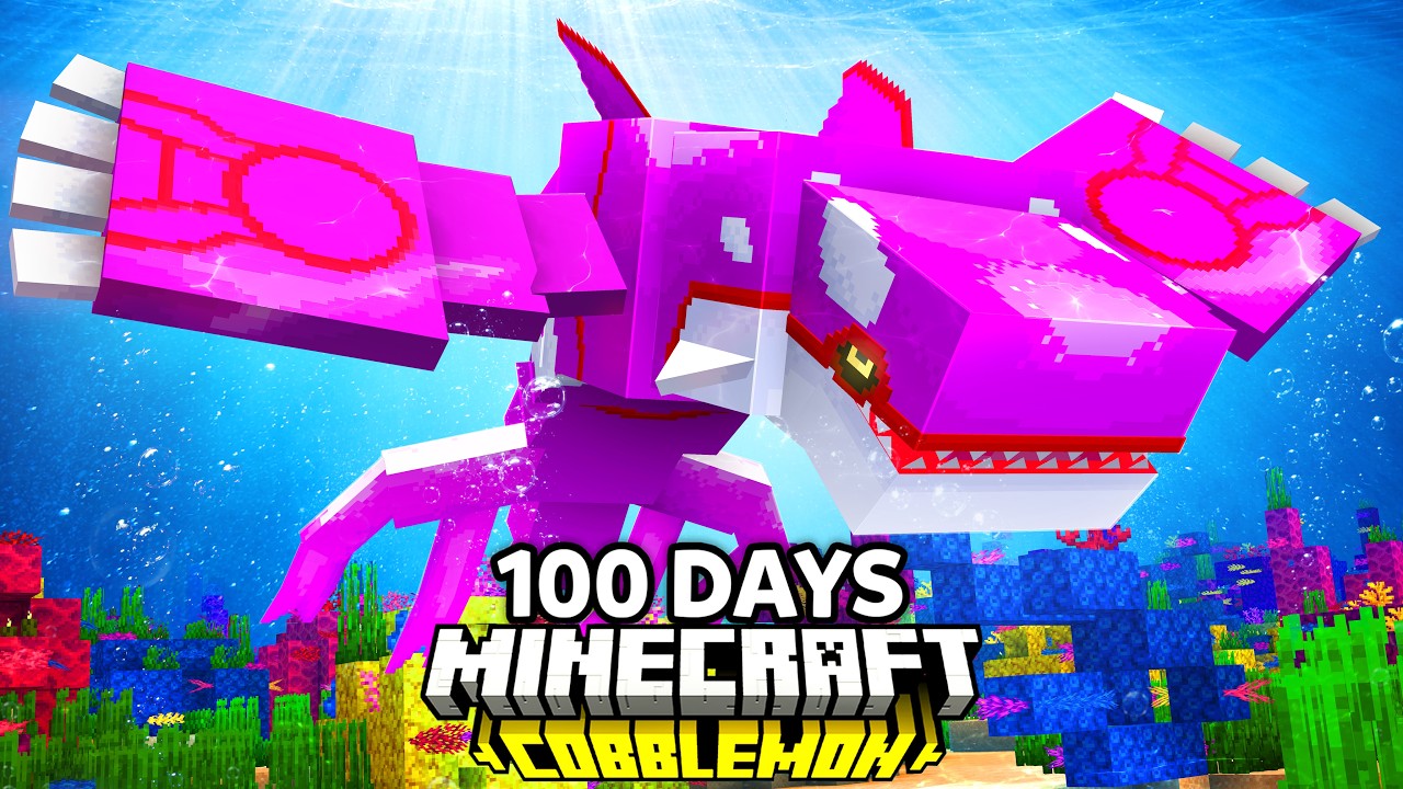 I Spent 100 Days as a SHINY WATER TRAINER in Pok&eacute;mon Minecraft Vs my Rival! (Duos Cobblemon)