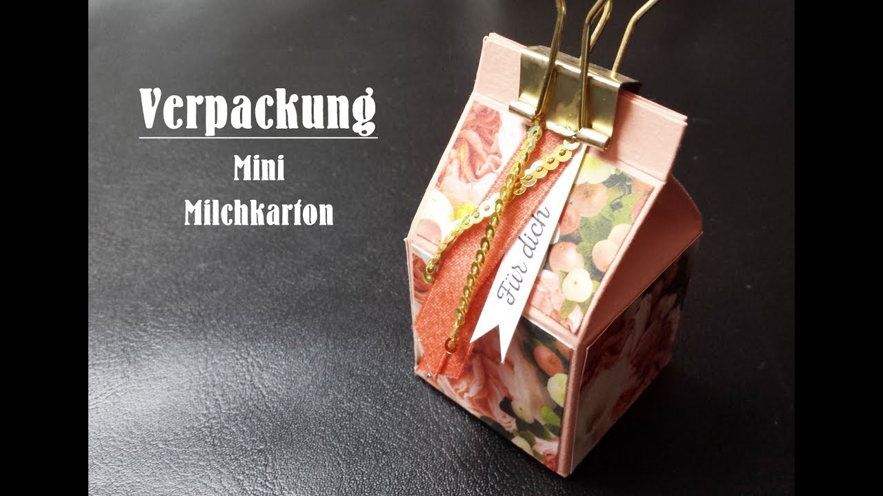 Mini Milchkarton | Verpackung | Stampin' Up! | Tutorial