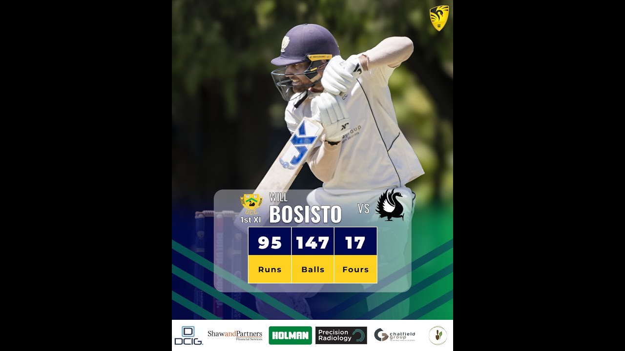 Will Bosisto - 95 Runs (Highlights) - Round 10 1st Grade vs Midland-Guildford 2025-26