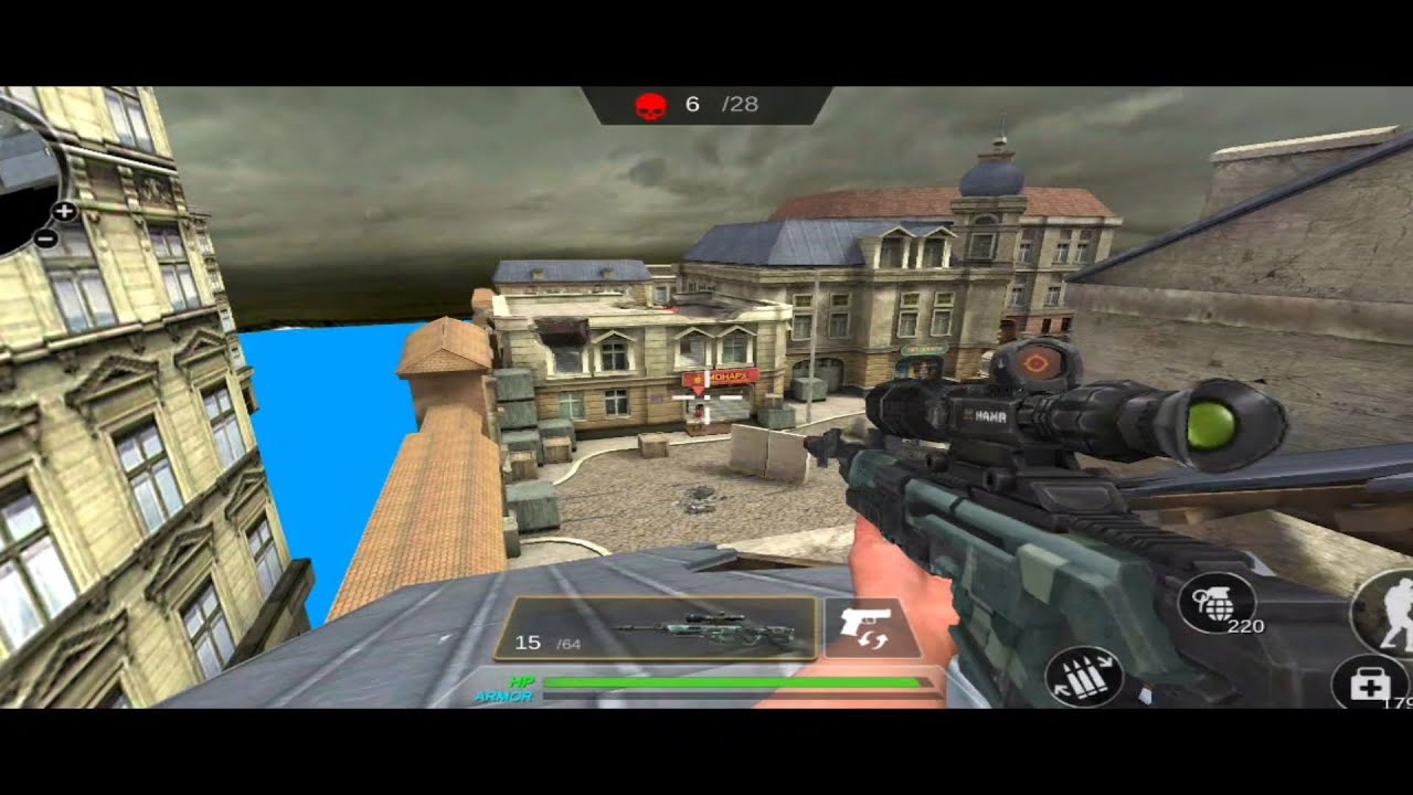 FPS STRIKE ops modern arena game/tips,tricks and glitchs in rainy town/best offline game #fps #games