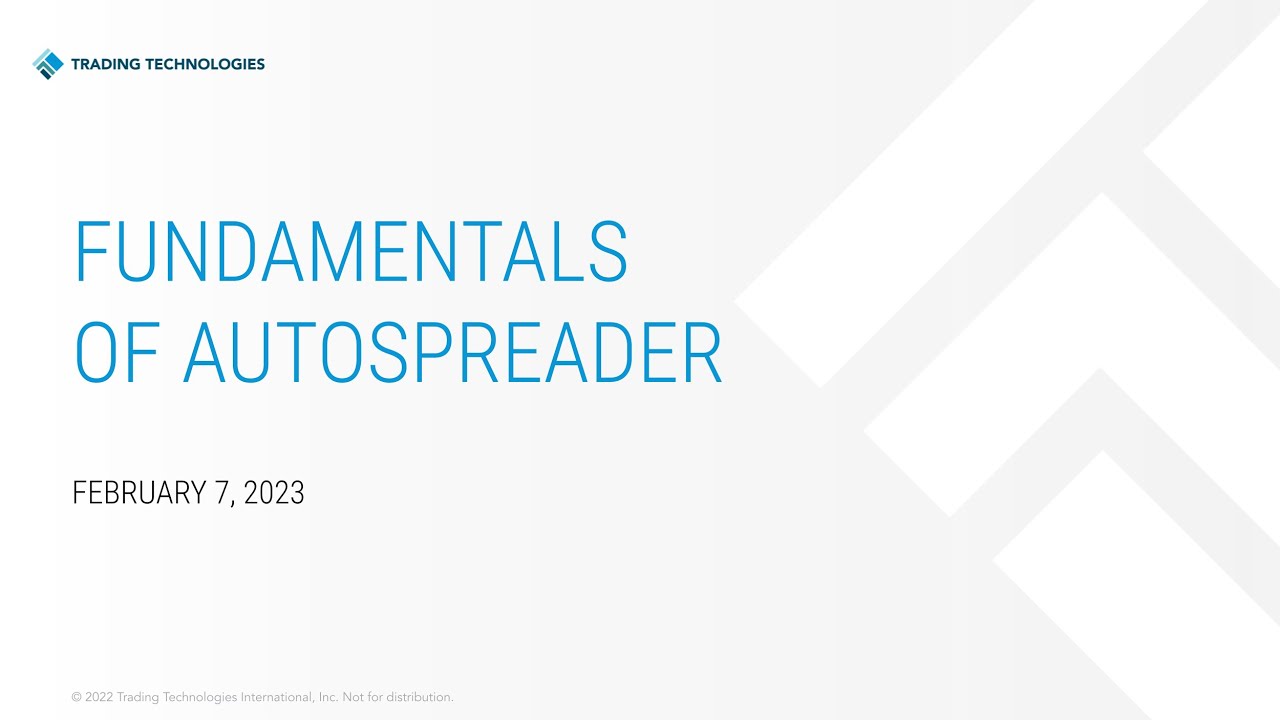 TT&reg; Live: Fundamentals of Autospreader&reg;