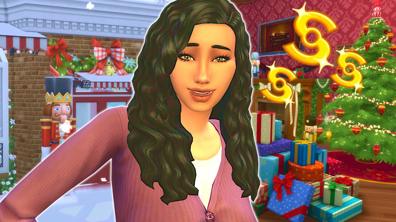 Can my sim get her dump of an apartment ready for Christmas? // Sims 4 Christmas renovations