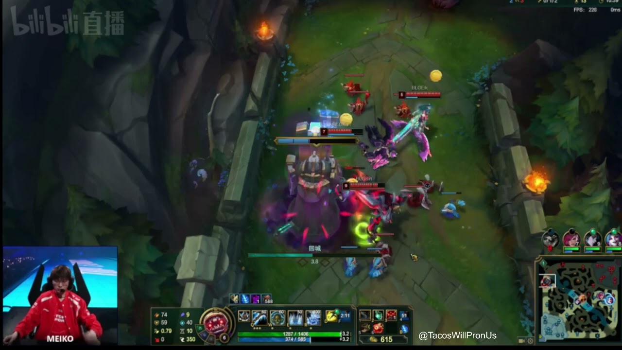 LPL POV TES Meiko Nautilus POV vs BLG ON Ornn   Game 2