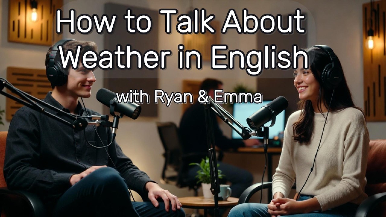 English Conversation About Weather with Ryan & Emma | Learn English for Beginners