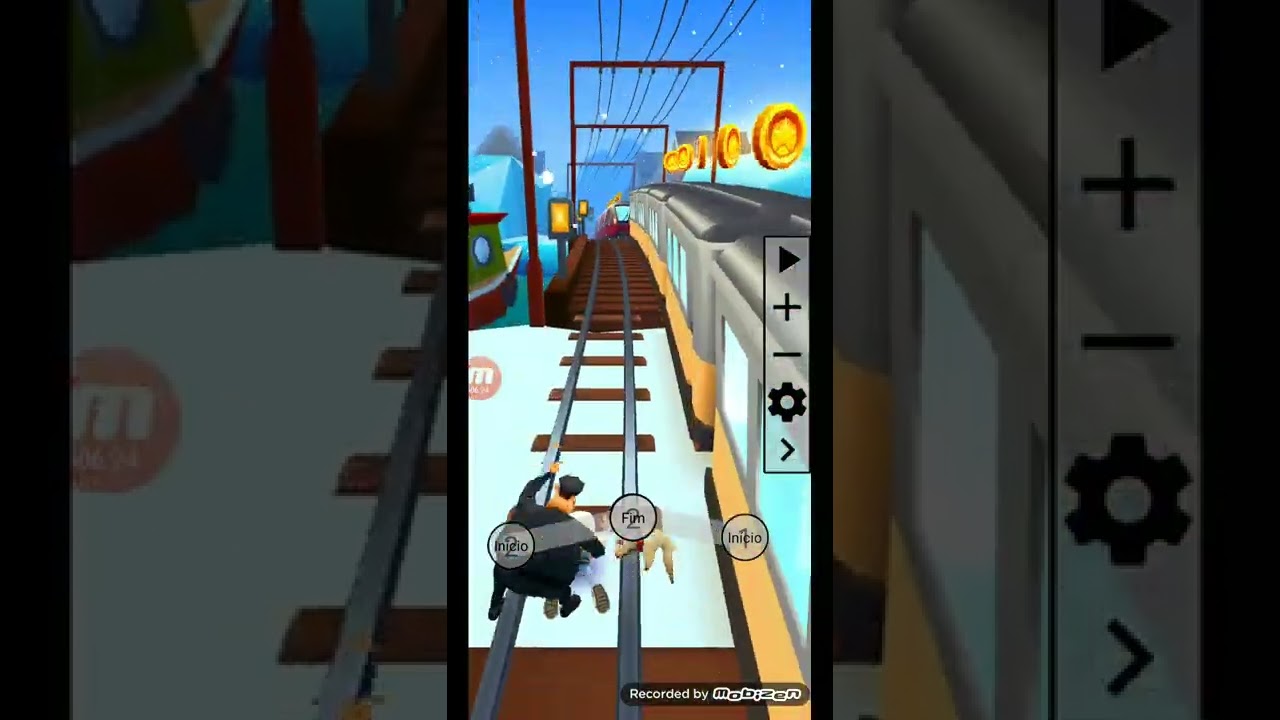 ensinando movimentação do subway surf parecendo de flash