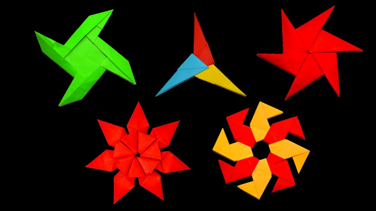 Top 05 Easy Origami Ninja Star ⭐ como hacer estrella ninja de papel ⭐