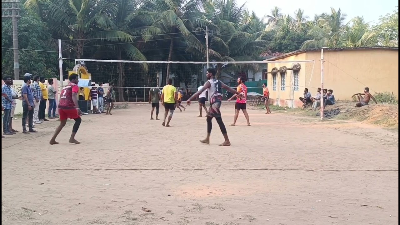KARAVAKA RAJU,VENKY,DORA,🆚DURGA PRASAD,SAI,MACHA 4:6 VOLLEYBALL MATCH 30K SET :1