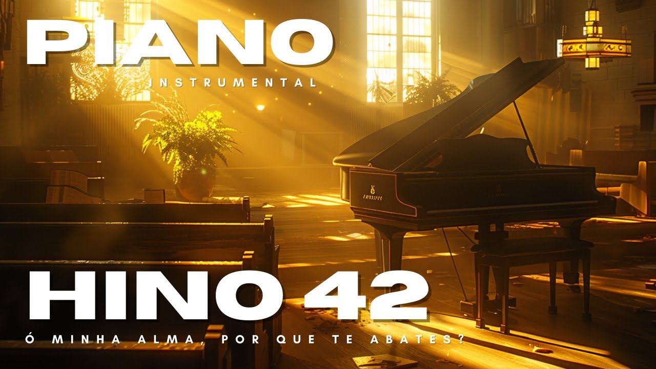 Hino 42 CCB - Ó Minha Alma, Por Que Te Abates? (Piano Instrumental & Reflexão)