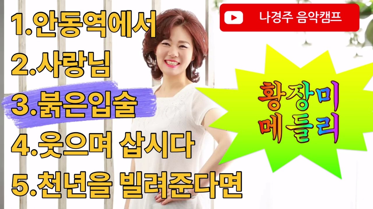 황장미/메들리#뽕짝#트로트  #디스코 #박정희 #임자 #육영수 #유튜브 #경주 #apec #나경주 #안동역에서 #사랑님 #웃으며삽시다 #천년을빌려준다면 #진성 #김용임 #윤태화