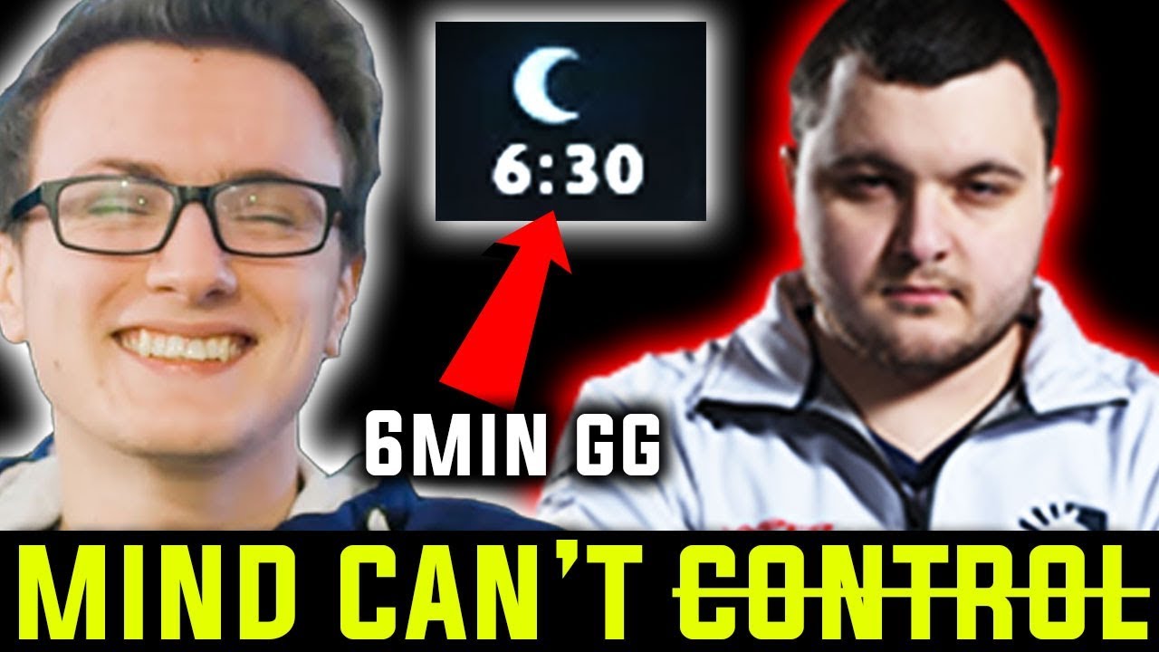 When Mind Can't Control Meets Miracle In Ranked 6 Min GG - Mind Control Rage Dota 2