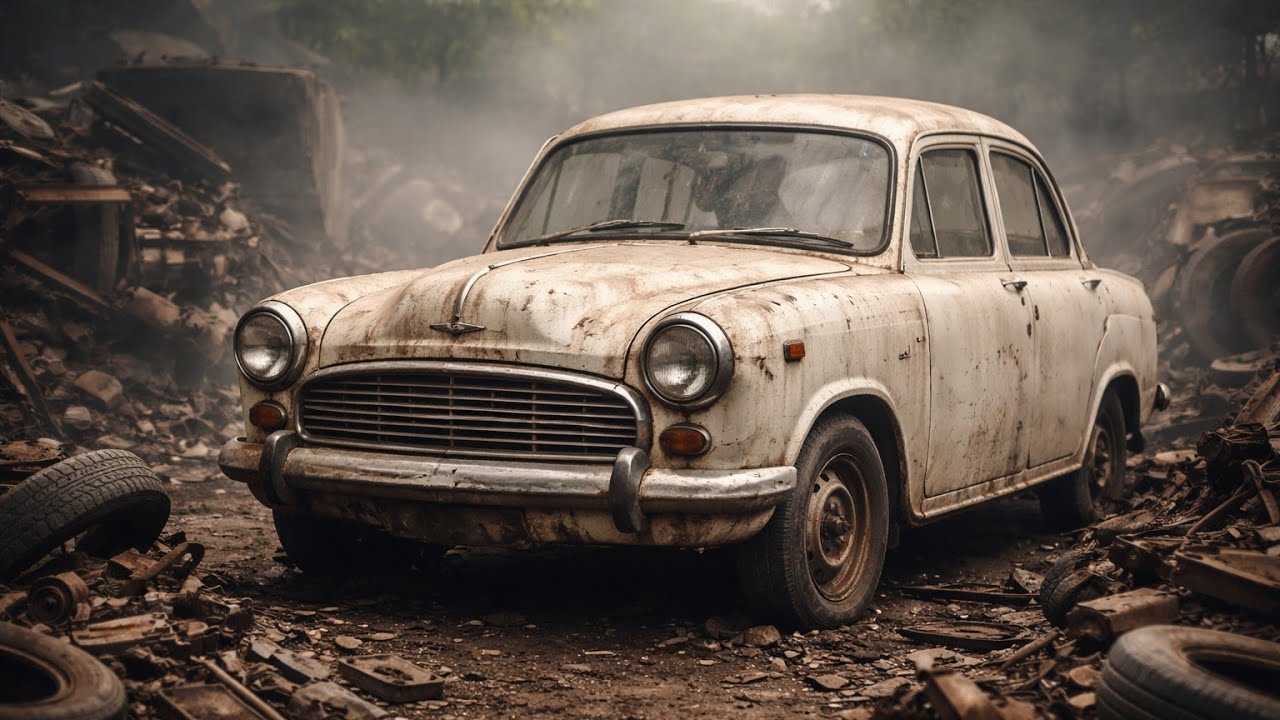 ASMR Full POV Restoration – White Hindustan Ambassador Mark II 1975 | 4K 